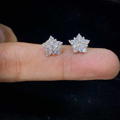 Zarqon flower Chandi Stud Earrings