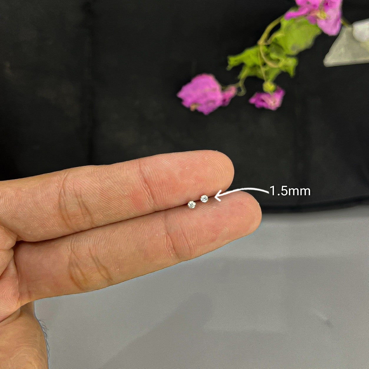 1.5MM & 2MM Chandi Earrings Set (2Pairs)