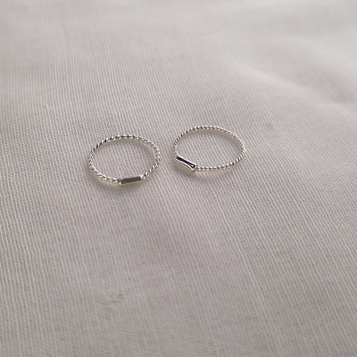 Chandi Plain, Twisted, Stone & Ball Nosering