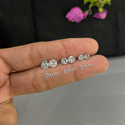 5MM, 6MM & 7MM Chandi Earrings Set (3Pairs)
