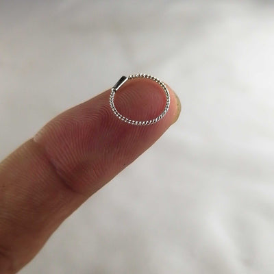 Chandi Plain, Twisted, Stone & Ball Nosering