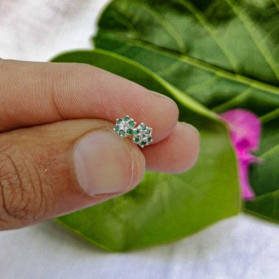 Daily wear silver studs for girls in Pakistan


