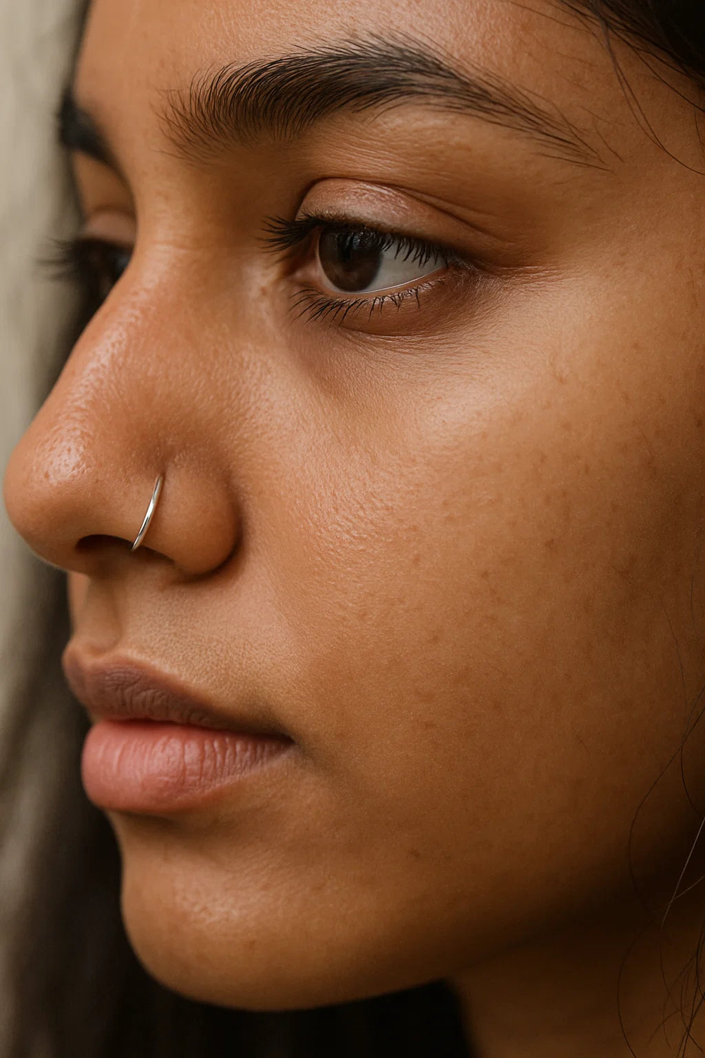 Plain Chandi Nosering