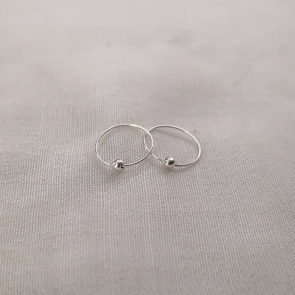 Nickel-free silver nose ring for sensitive skin
