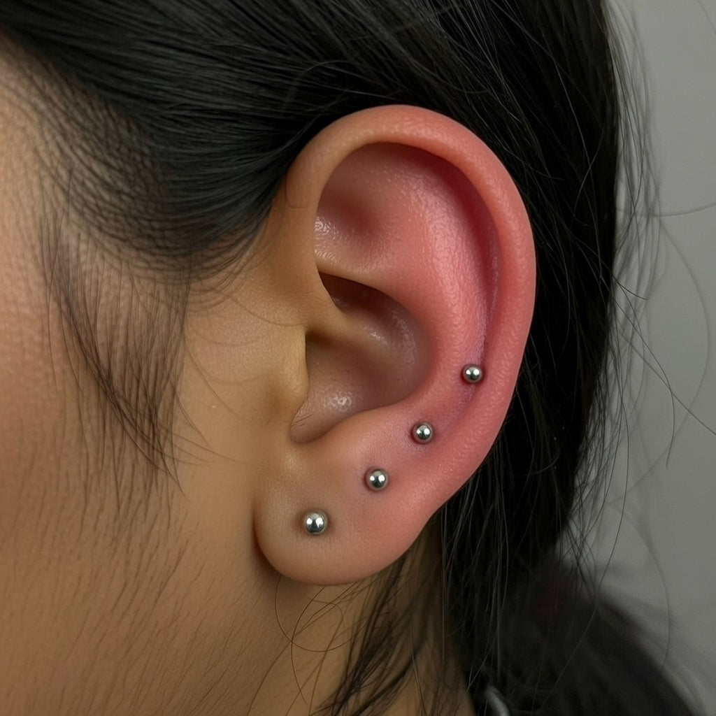 Silver Ball Studs — 925 Sterling Silver | 2mm to 6mm | Nickel-Free | Screw Back