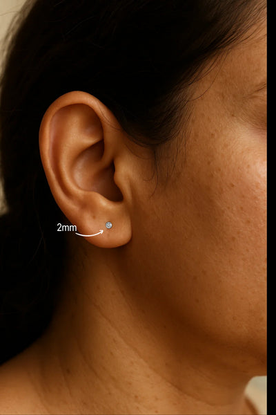 2MM Chandi Stud Earrings