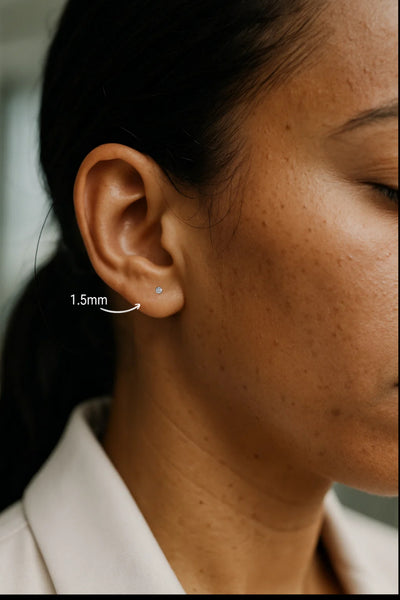 1.5MM Chandi Screw Stud Earrings